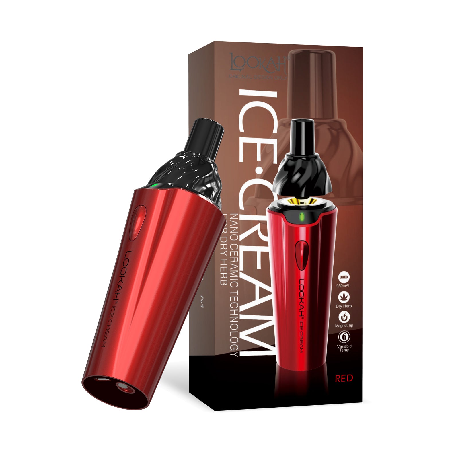 LOOKAH ICE CREAM DRY HERB VAPORIZER 950MAH