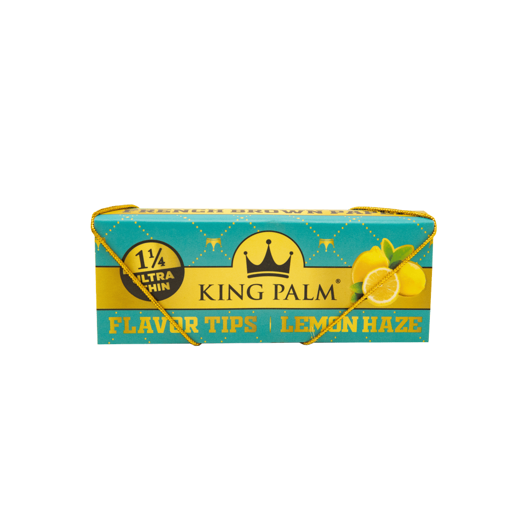 King Palm French Brown 1 1/4 Rolling Paper Flavor Tips
