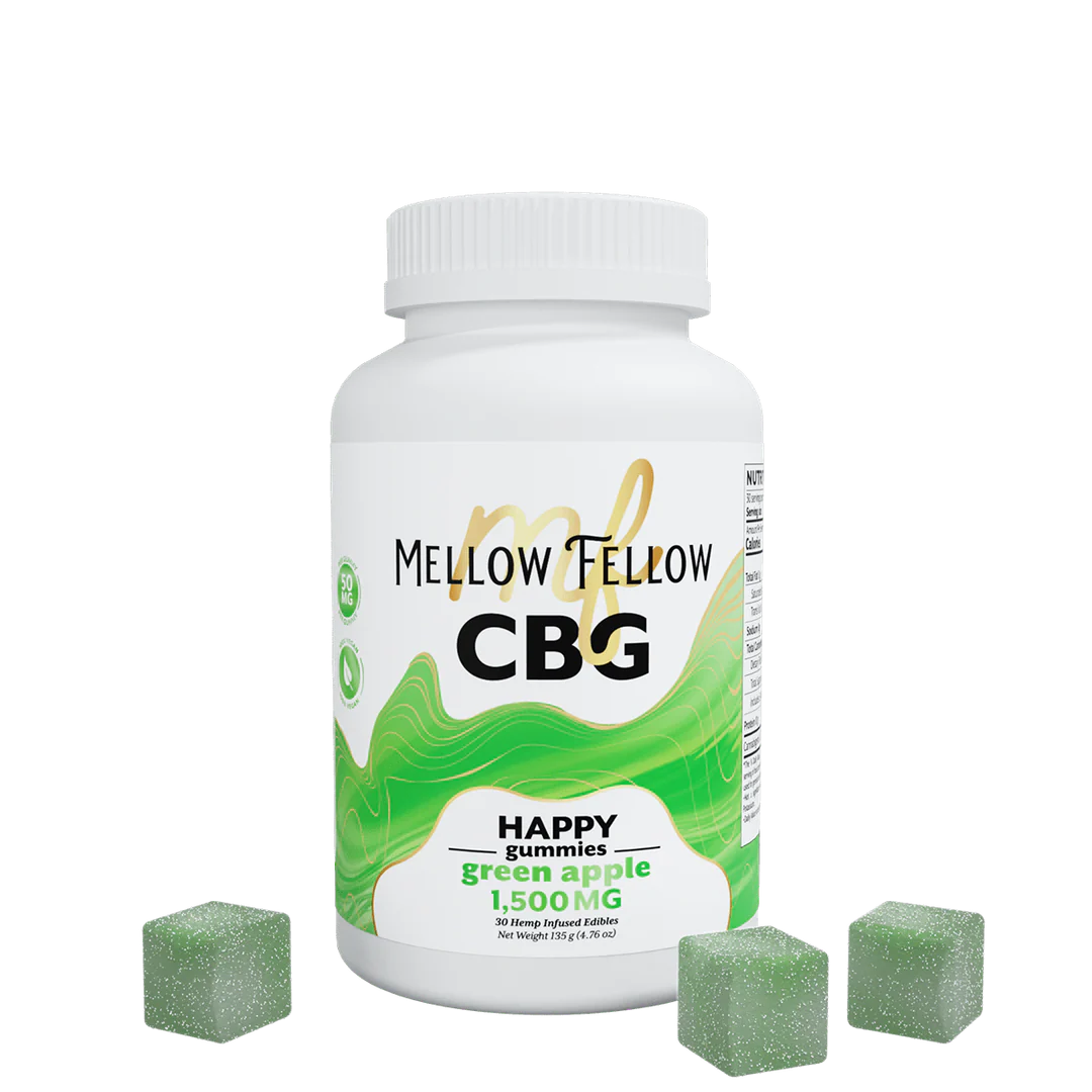 MELLOW FELLOW CBG HAPPY GUMMIES 50MG (30CT)