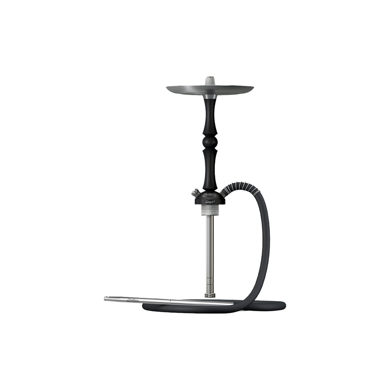 Shika Single Pear Hookah Black