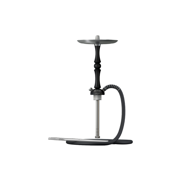 Shika Single Pear Hookah Black