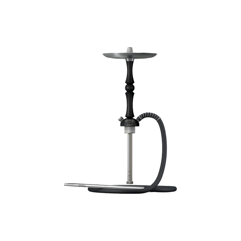 Shika Single Pear Hookah Black