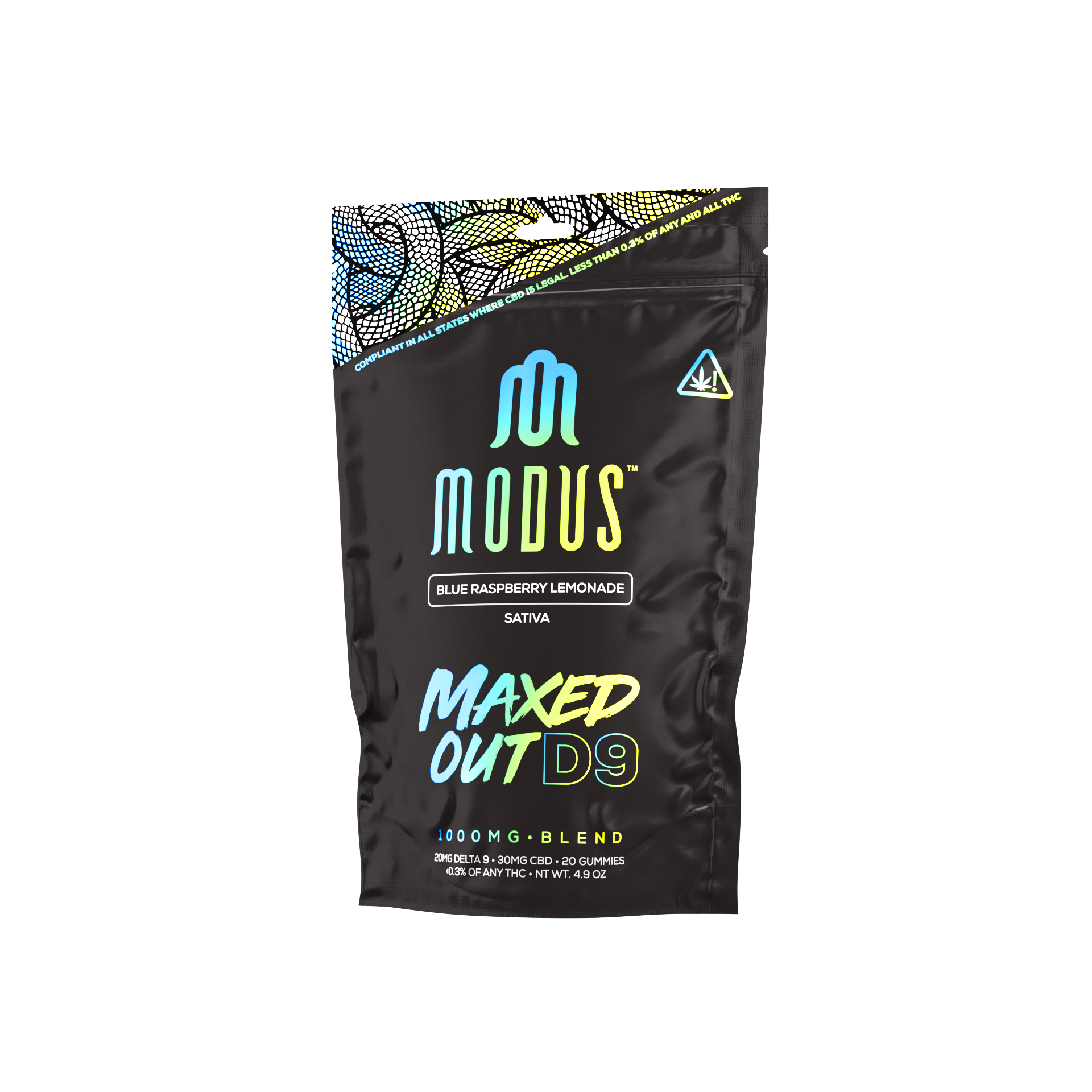 Modus Maxed Out D9 + Cbd Gummies (20Ct) “ A Potent Fusion Of Relief & Relaxation
