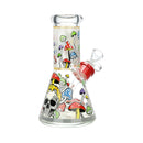8" Decal Beaker Water Pipe
