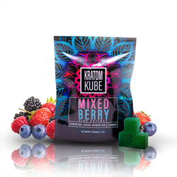 Kratom Kube 500mg Mitragynine + Caffeine Gummies