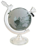 On Point Glass 8" Glow-In-The-Dark Globe Water Pipe Fm1253