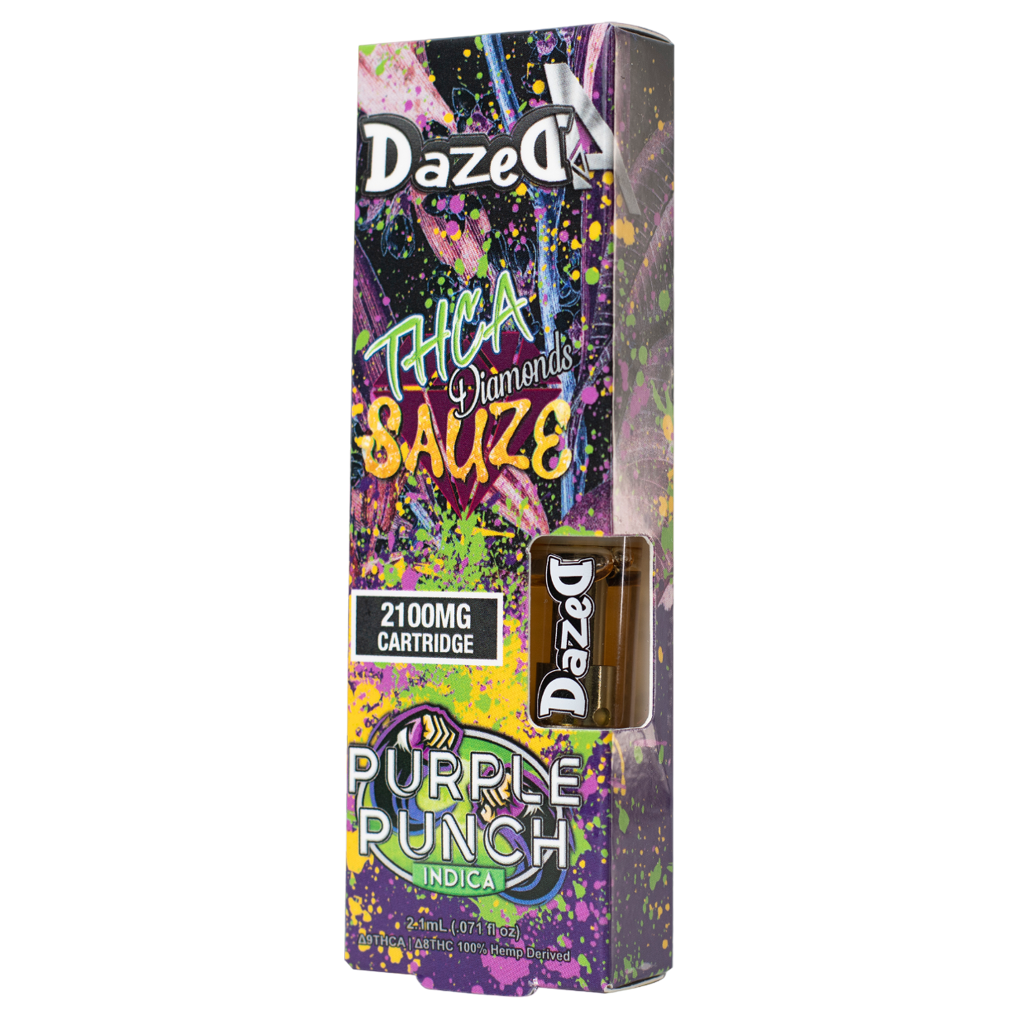 Dazed THCA Diamonds Sauce 2G Cartridge - PURPLE PUNCH