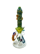 Biigo Glass 10" Sand Blasted Matrix Perc Water Pipe