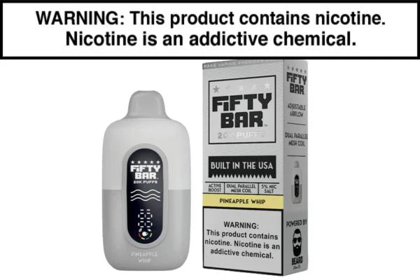 FIFTY BAR 2% V2 20K PUFF DISPOSABLES
