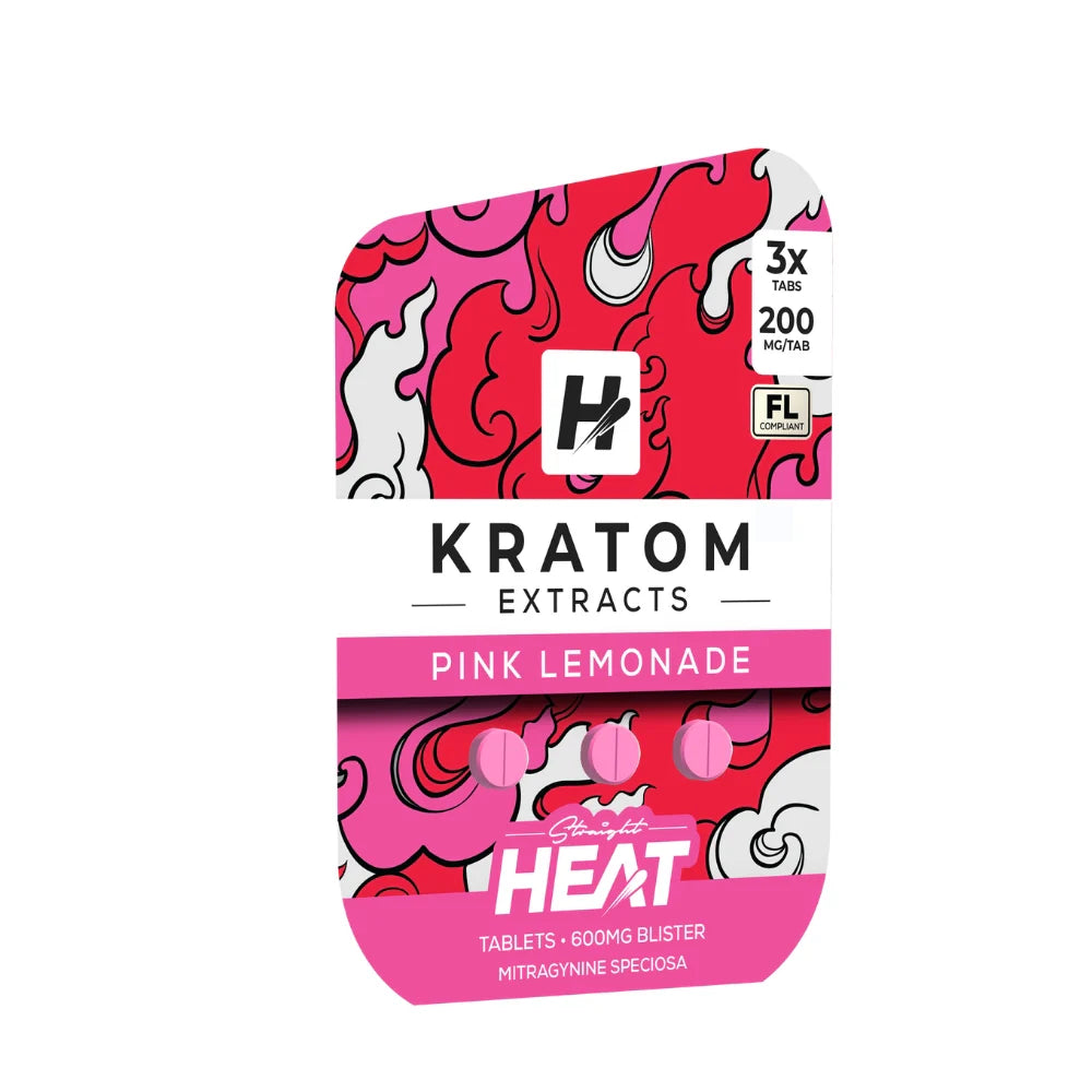 STRAIGHT HEAT KRATOM EXTRACT TABLETS 200MG (3CT)