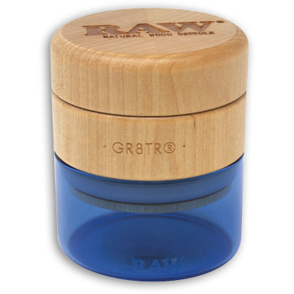 RAW 65Mm Natural Wood Grinder W/ Jar
