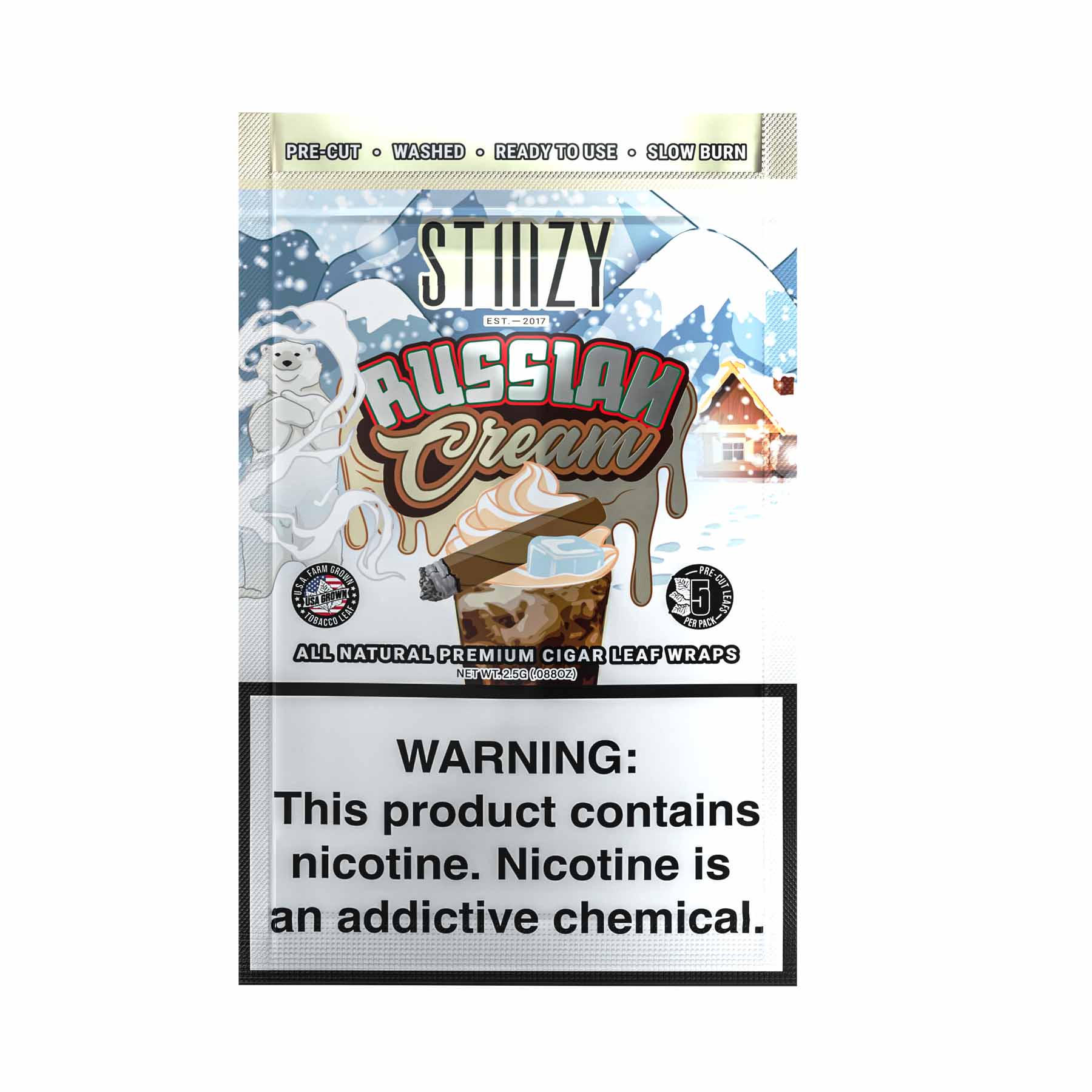 STIIIZY ALL NATURAL LEAF WRAPS (5CT)