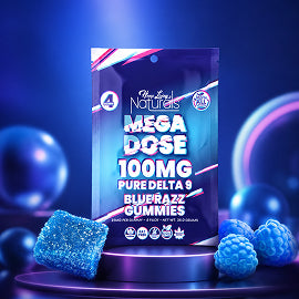 HEMP LIVING NATURALS MEGA DOSE 25MG PURE D9 GUMMIES