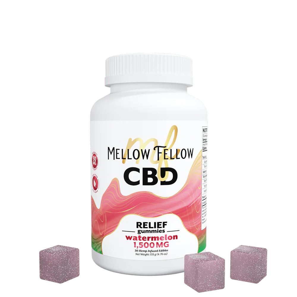 MELLOW FELLOW CBD RELIEF GUMMIES 50MG (30CT)