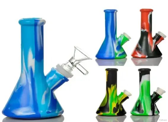 5" Silicone Beaker Water Pipe