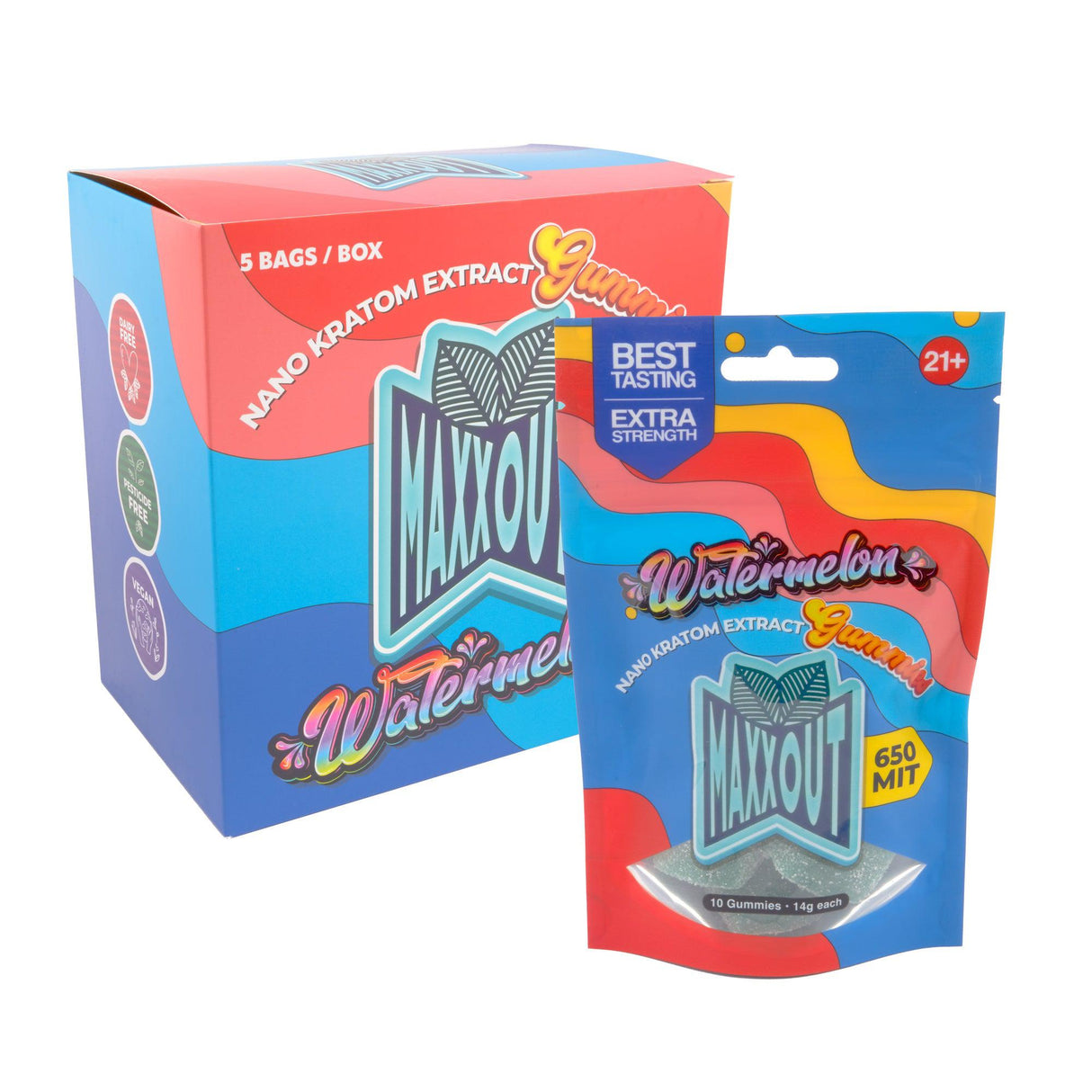 Maxx Out Kratom Gummies - 650MIT