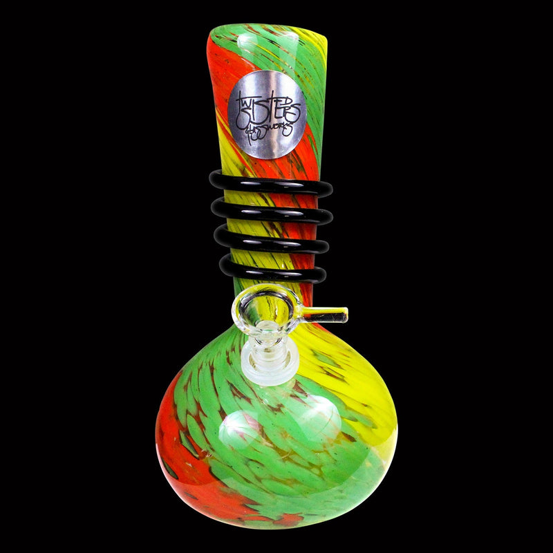 Twisted Sister Glassworks 8" Vase W/ Wrap (St14)