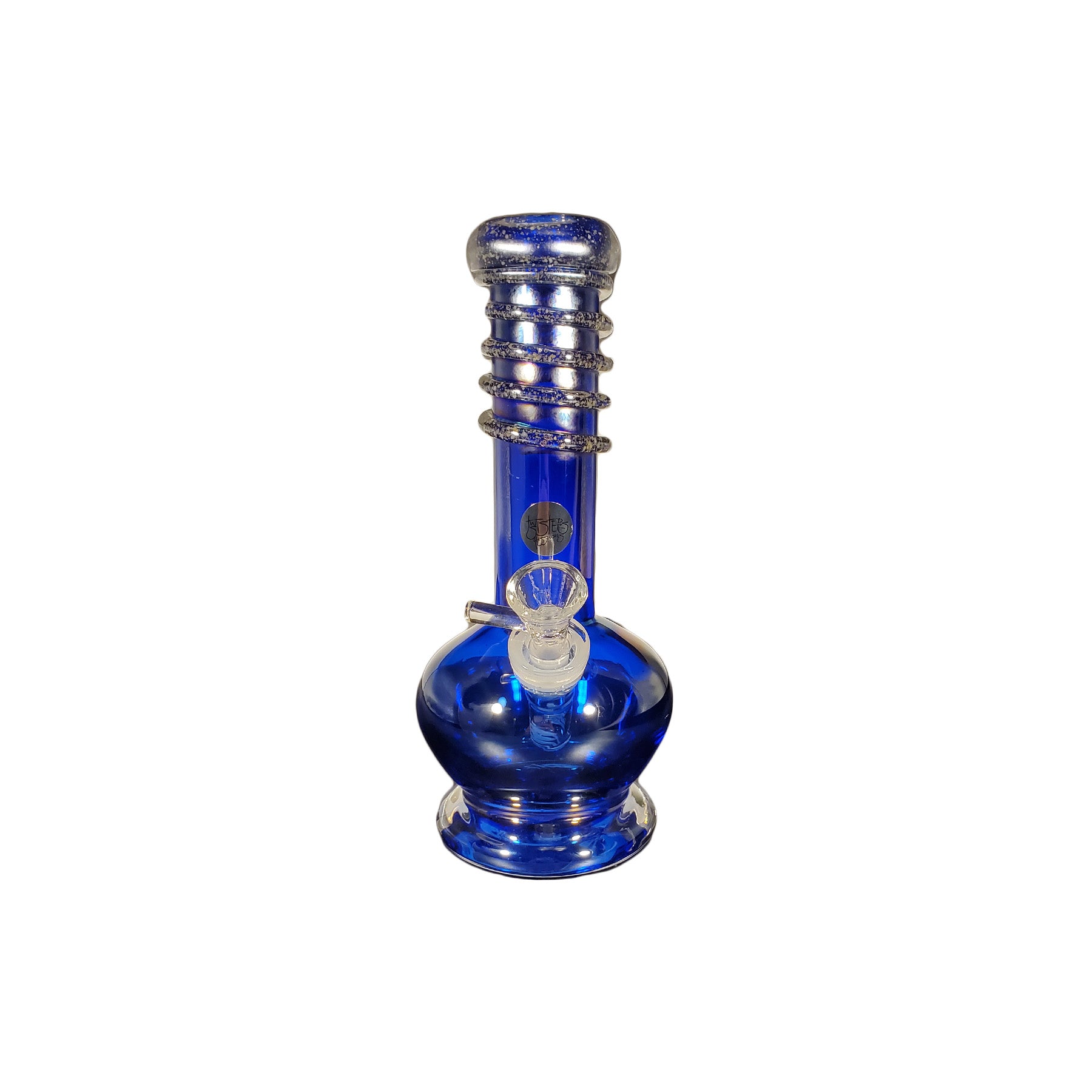 Twisted Sister Glassworks 6" Vase W/ Twisted Neck St10