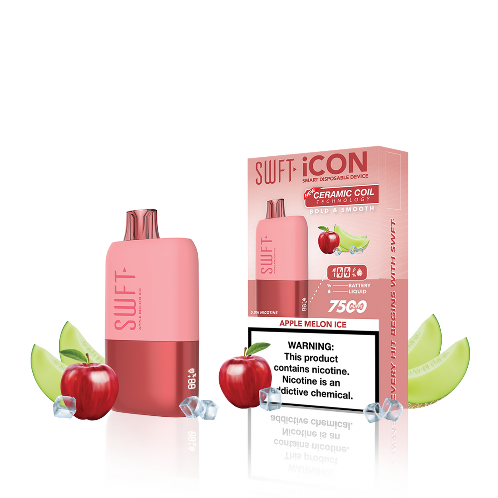 SWFT ICON 7500 Puffs Disposable - APPLE MELON ICE