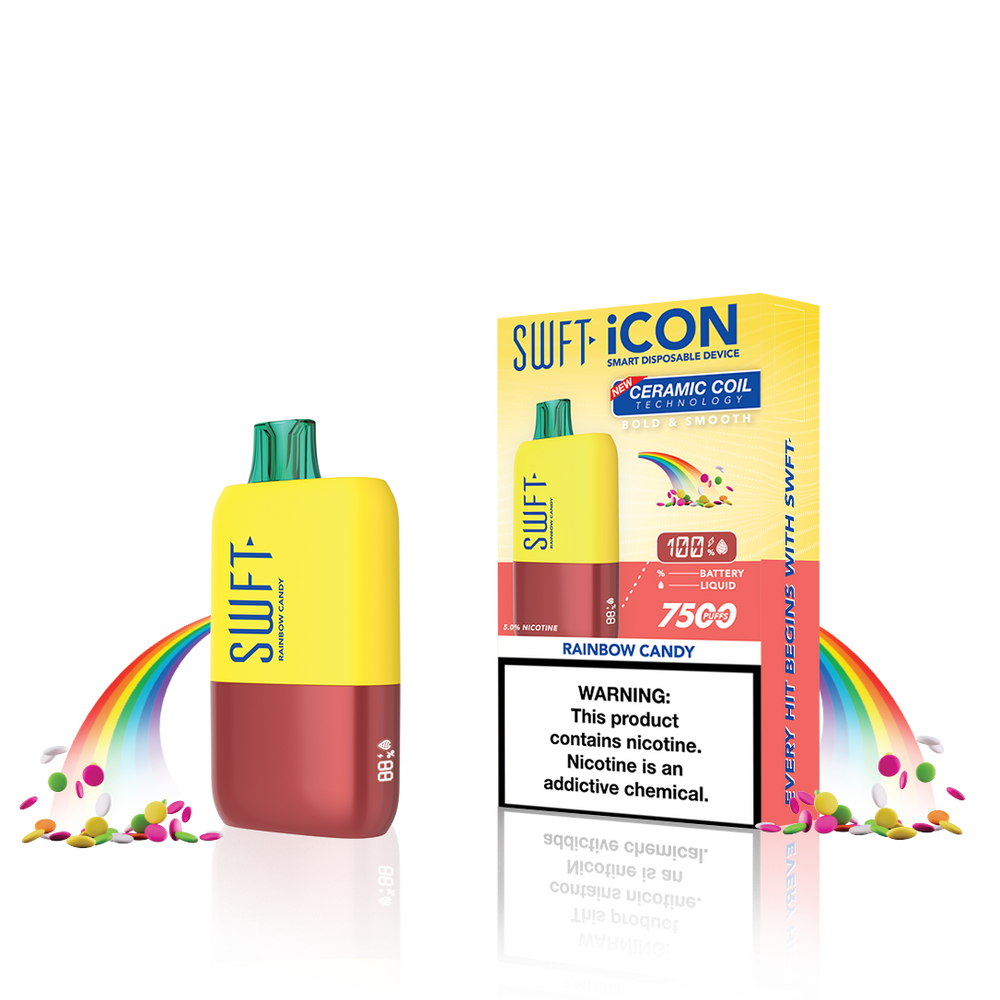 SWFT ICON 7500 Puffs Disposable - RAINBOW CANDY