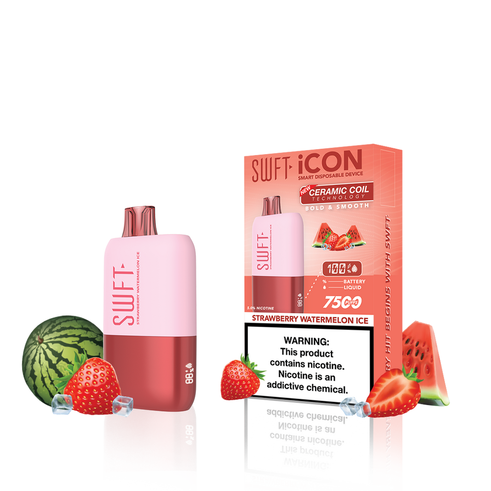 SWFT ICON 7500 Puffs Disposable - STRAWBERRY WATERMELON ICE