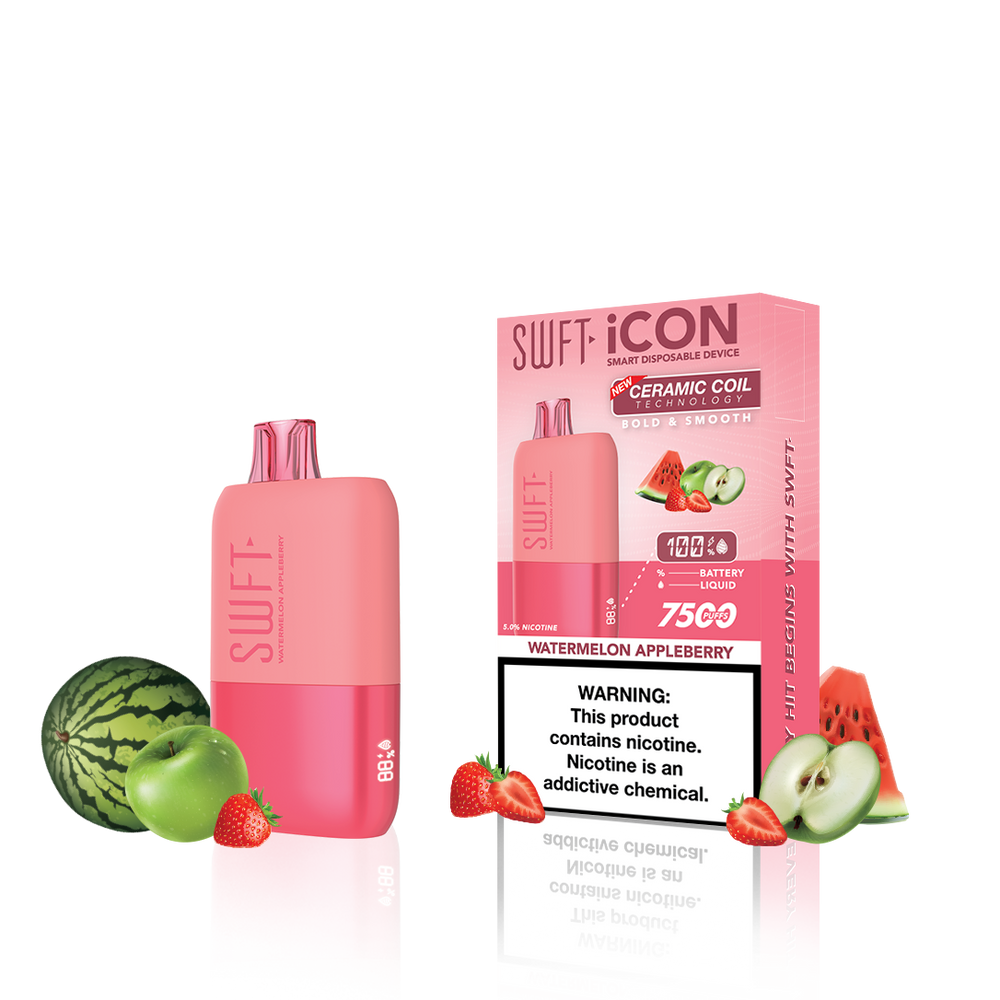 SWFT ICON 7500 Puffs Disposable - WATERMELON APPLEBERRY