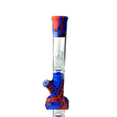 15" Silicone & Glass Tree Perc Water Pipe “ Durable & Smooth Filtration