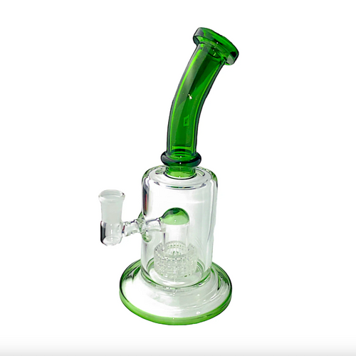 8" Bent Neck Matrix Perc Water Pipe