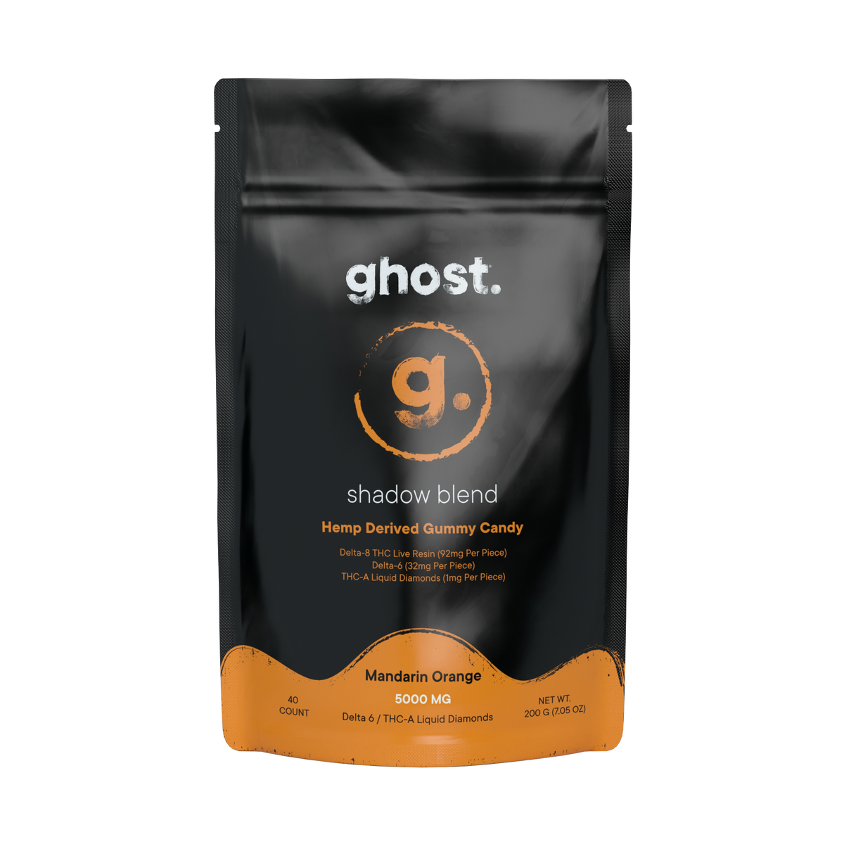 Ghost Shadow Blend Delta 6 + THCA Liquid Diamonds Gummies 5000Mg