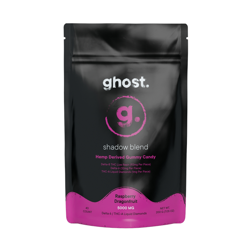 Ghost Shadow Blend Delta 6 + THCA Liquid Diamonds Gummies 5000Mg
