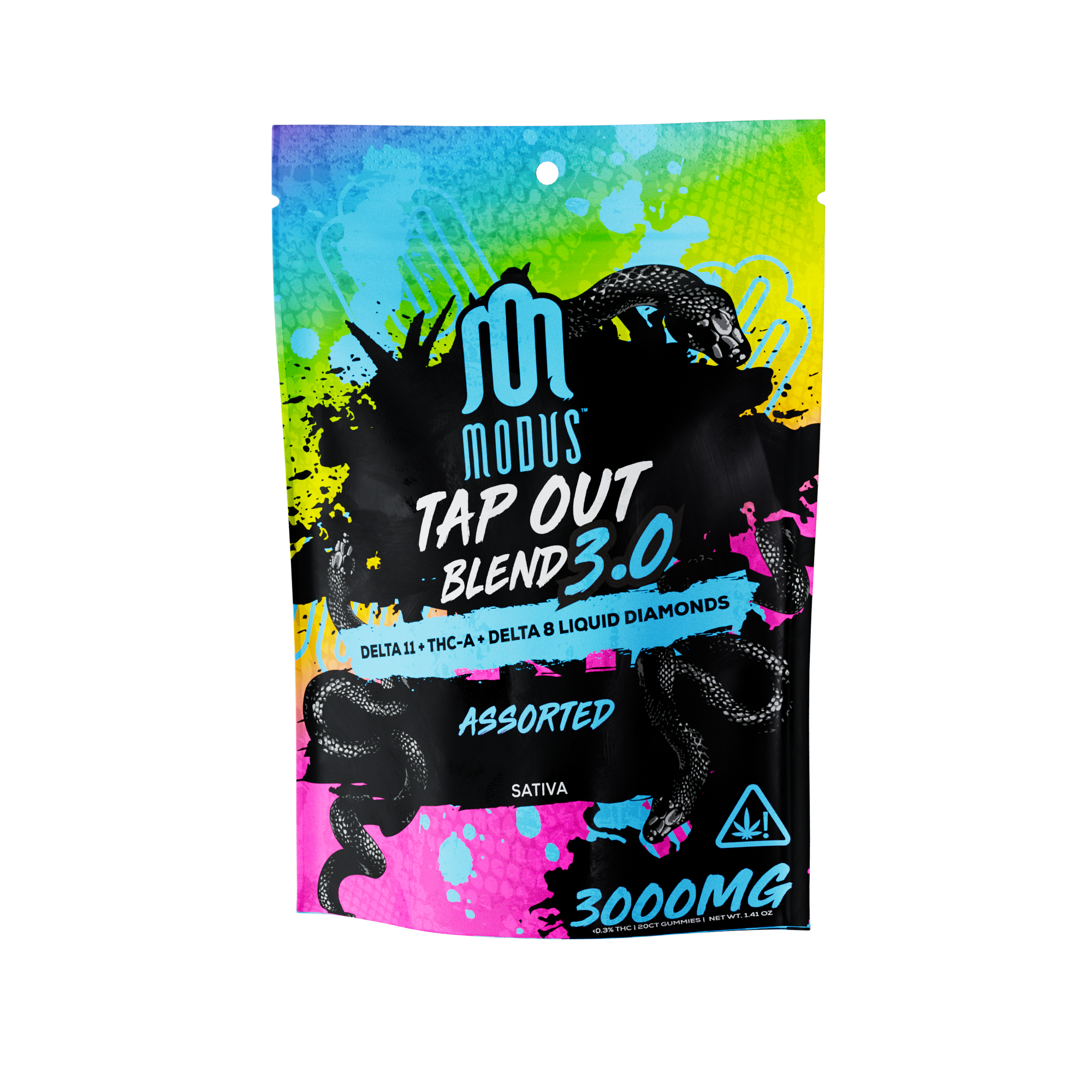 Modus Tap Out Blend 3.0 THCA D11 D8 Liquid Diamonds Gummies
