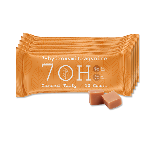 7-OH Caramel Taffy – 10 Pieces, 50mg Each