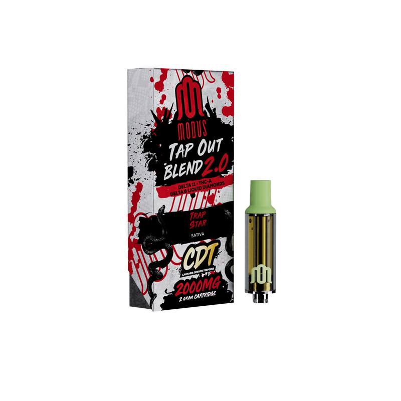 Modus Tap Out Blend 2.0 D11 THCA D8 Liquid Diamonds Cartridge 2000Mg