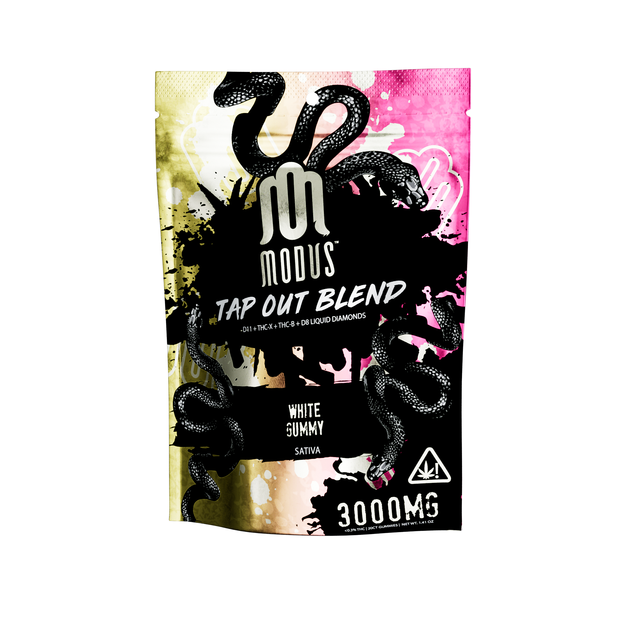 Modus Tap Out Blend 3.0 THCA D11 D8 Liquid Diamonds Gummies