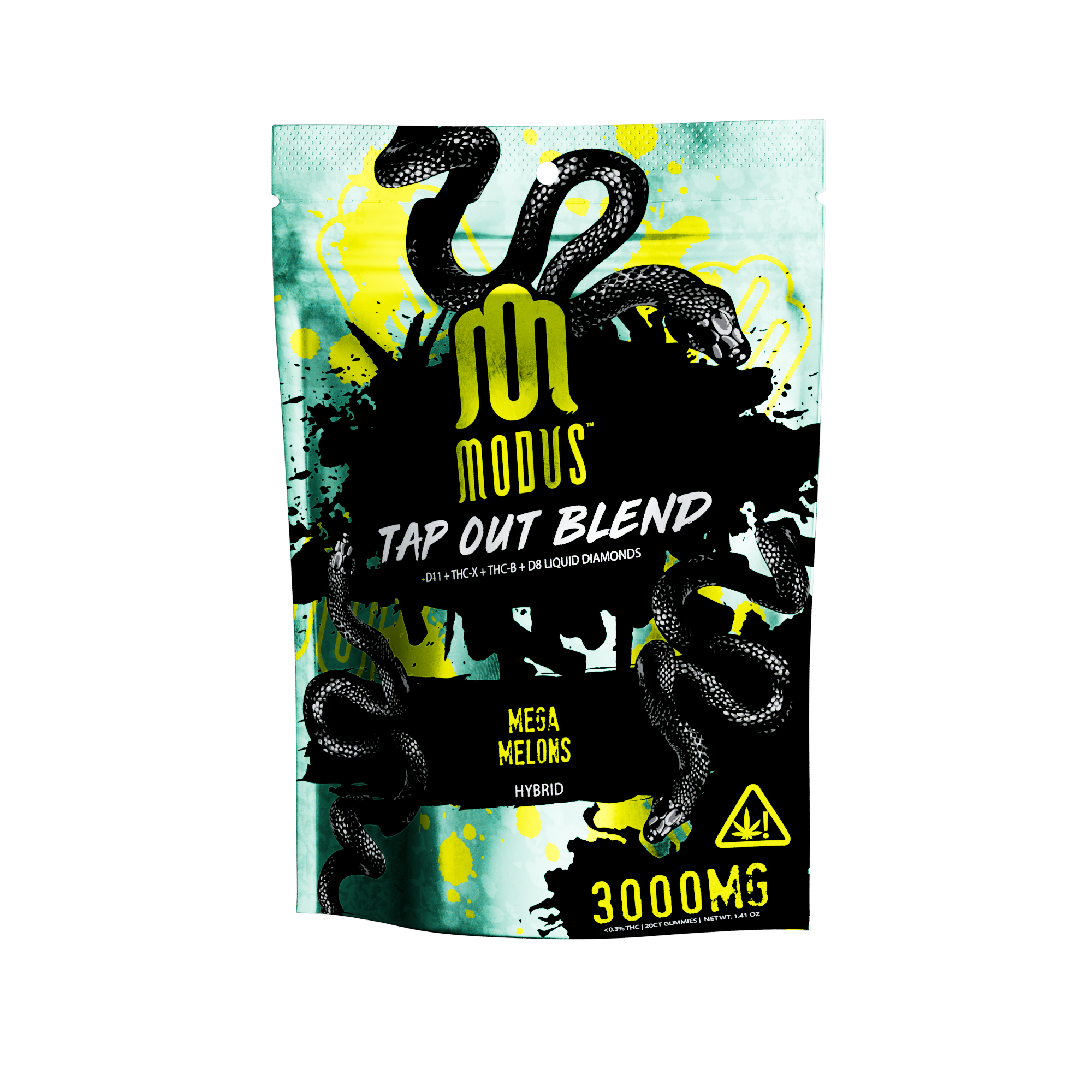 Modus Tap Out Blend 3.0 THCA D11 D8 Liquid Diamonds Gummies