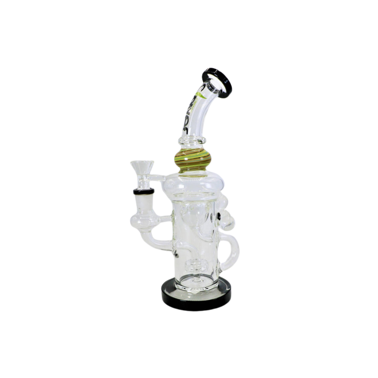 Clover Glass 7" Recycler Rig Waterpipe 2