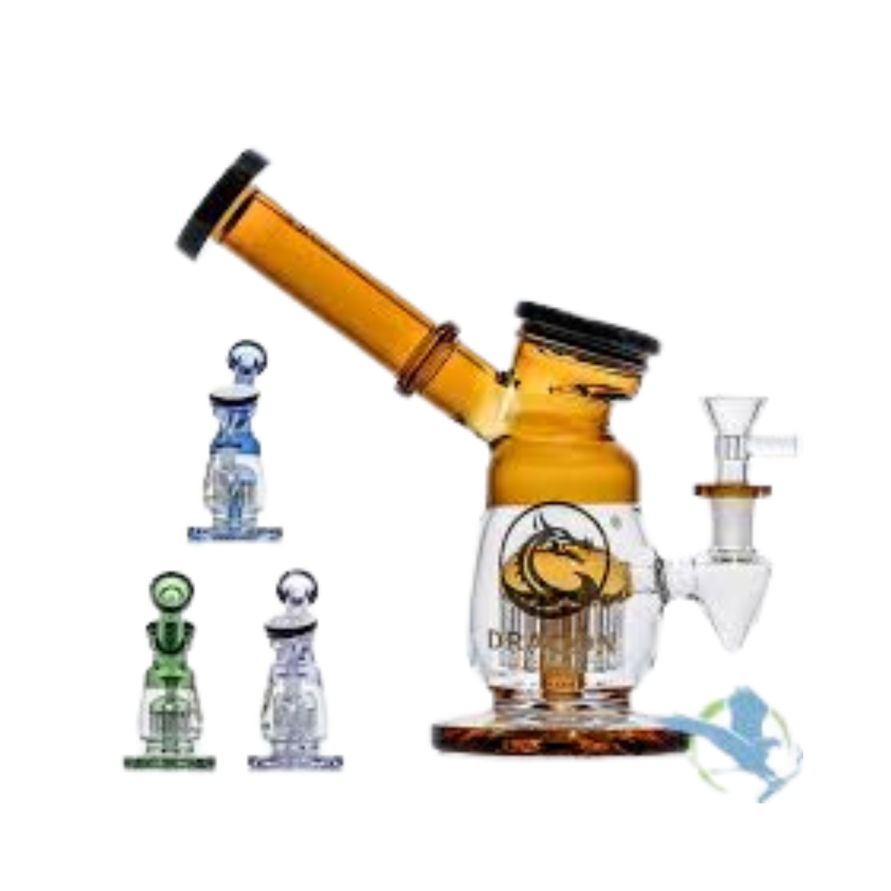Dragon Glass 8.5" Recycler Water Pipe