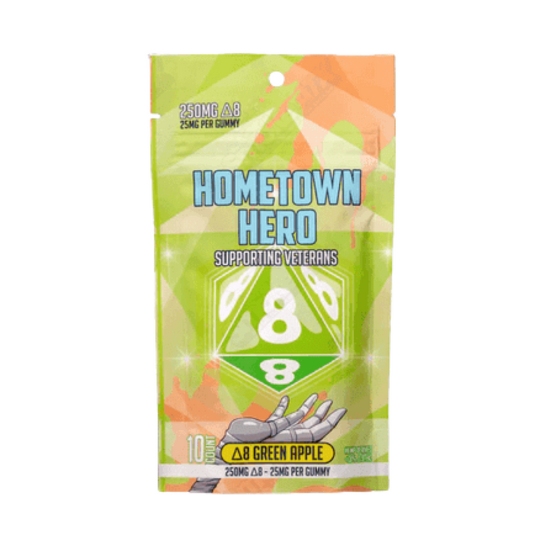 Hometown Hero Delta 8 Gummies 250Mg