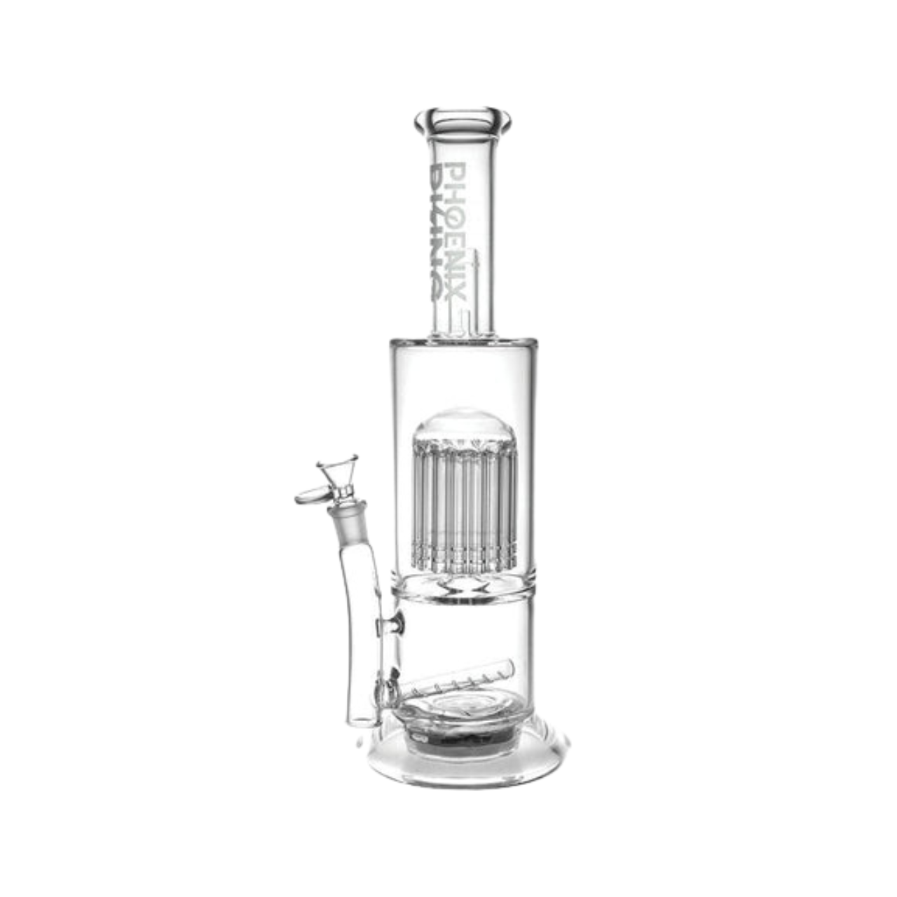 Phoenix Rising Private Party Remote Led Water Pipe W/ Tree Arms Perc (Fm1204)