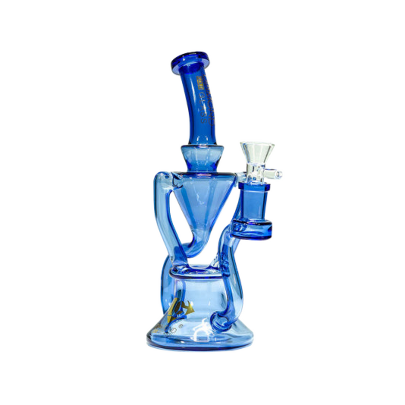 Diamond Glass 7" Drain Recycler (Teal)