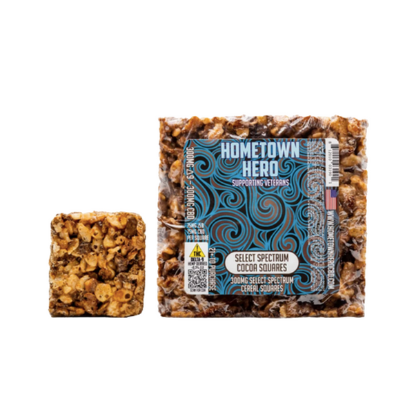Hometown Hero Delta 9 Cocoa Squares 300Mg