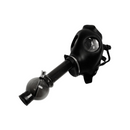 Black Gas Mask W/ Acrylic Water Pipe