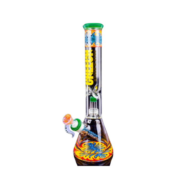 Cheech Glass 16" Super Thick Wigwag Retro Beaker Water Pipe