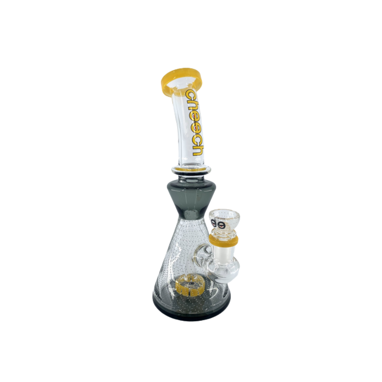 Cheech Glass 9" Color Trim Shower Head Perc Water Pipe