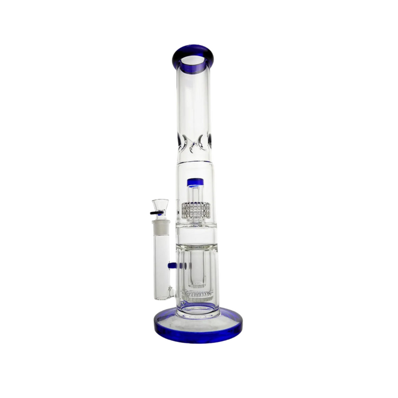 Clover 16" Straight Microphone Perc Water Pipe