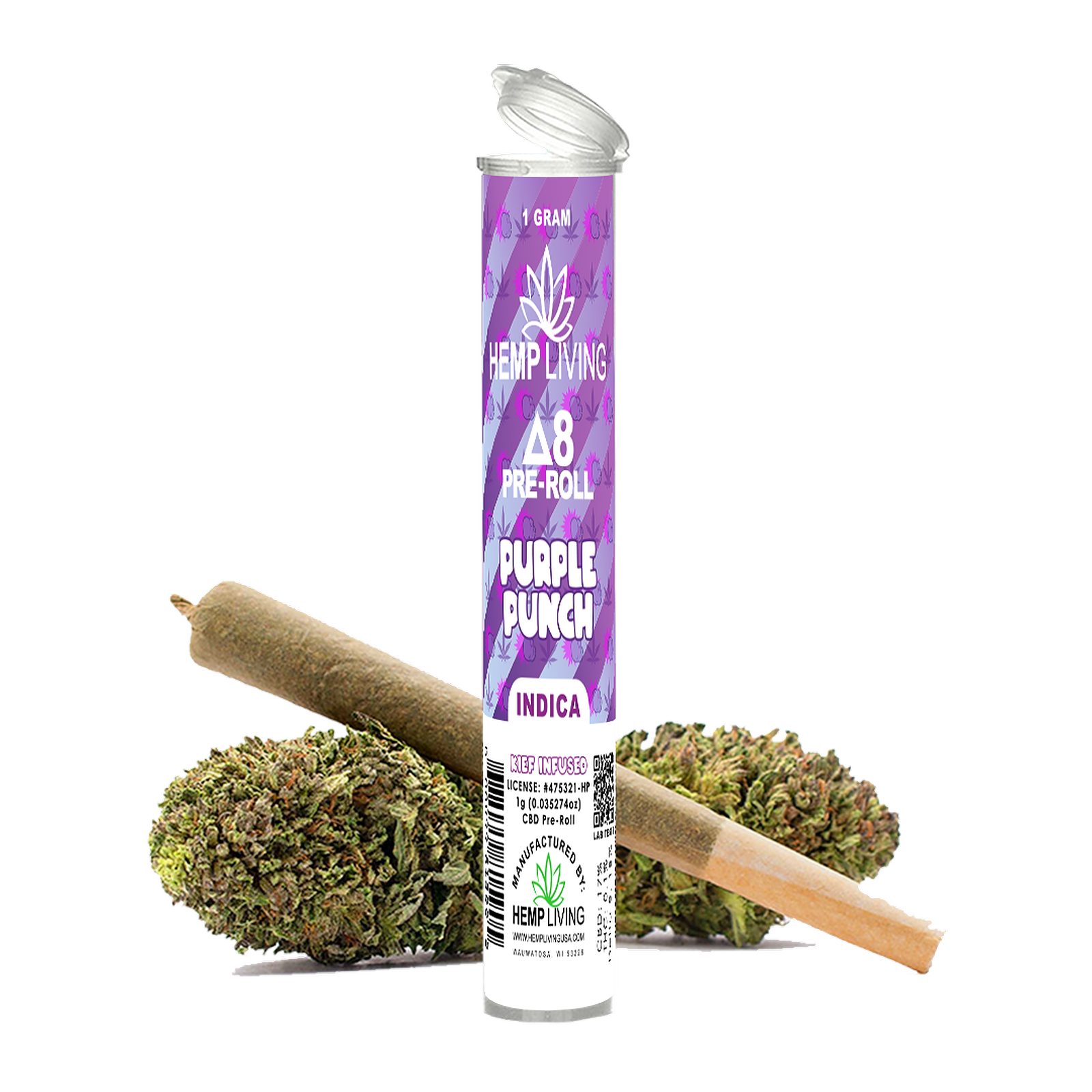 Hemp Living Delta 8 1G Kief Pre Roll
