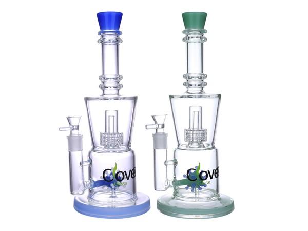 Clover Glass 9" Bell Pot Waterpipe Fm1480