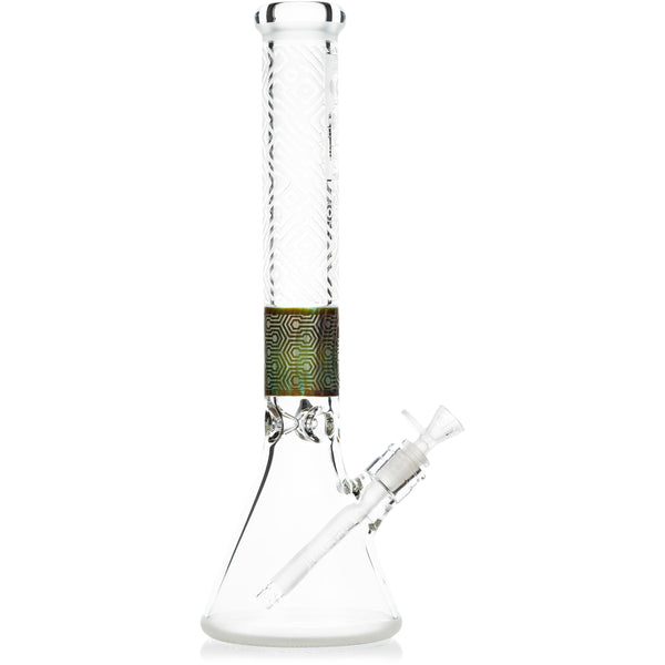 17" Sandblasted Motherboard Beaker Water Pipe “ Futuristic Filtration