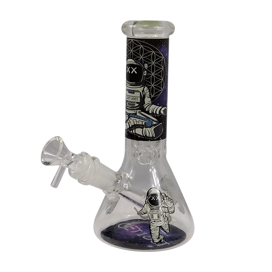 8" Decal Beaker Water Pipe