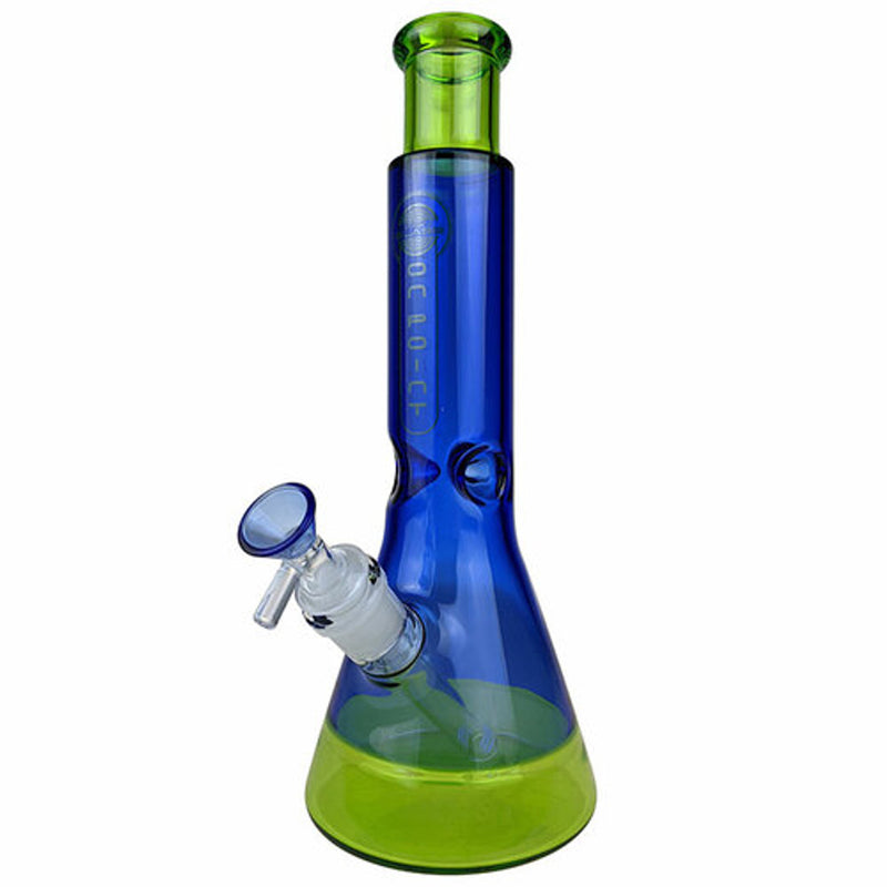 On Point Glass Inner Ribbed Beaker Water Pipe